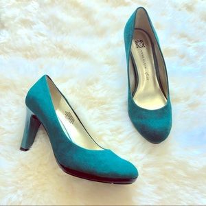 EUC ⭐️Like New⭐️ Anne Klein iFlex Teal Pumps